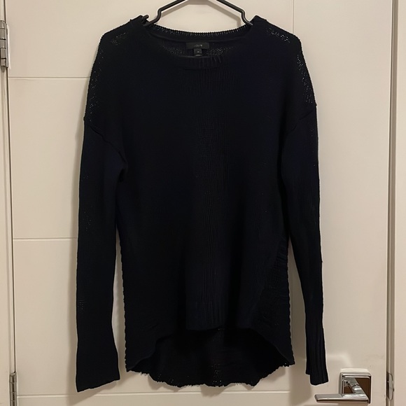 J Crew Navy Blue Knit Womens Sweater - Picture 1 of 7